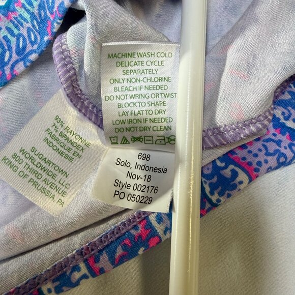 Lilly Pulitzer Sophie Dress Women’s Medium Purple Iris UPF 50+ EUC - Picture 7 of 10